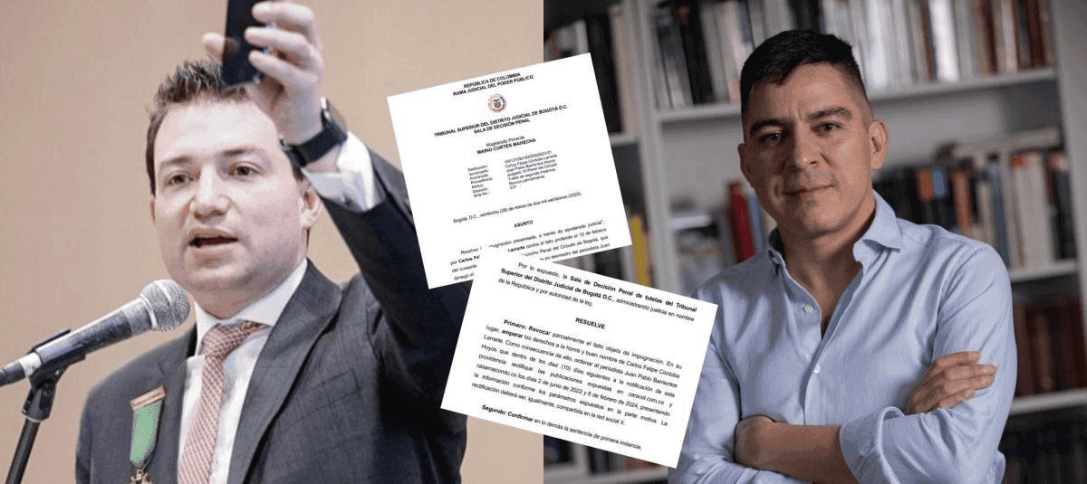 Tribunal ordena al periodista Juan Pablo Barrientos rectificar publicación sobre el excontralor Felipe Córdoba